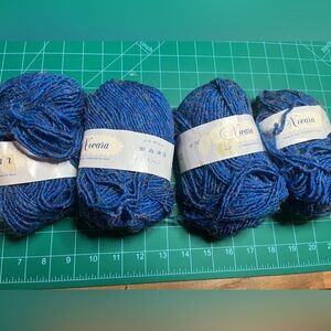 Blue Variegated Yarn Skeins